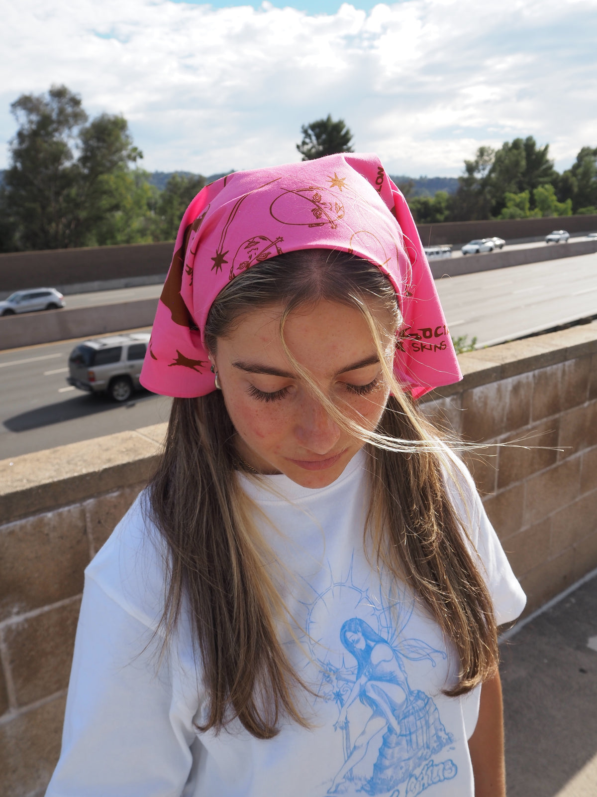 AS Pink Graphic Bandana