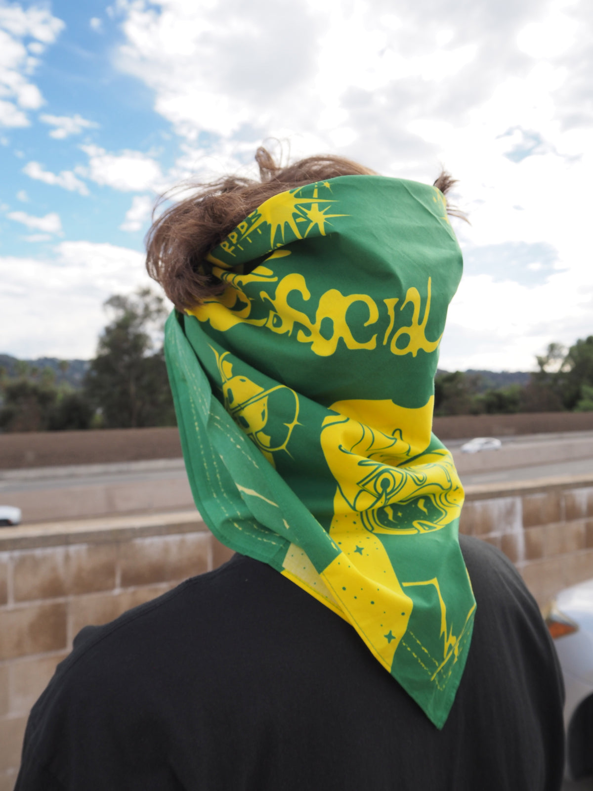 AS Green Graphic Bandana