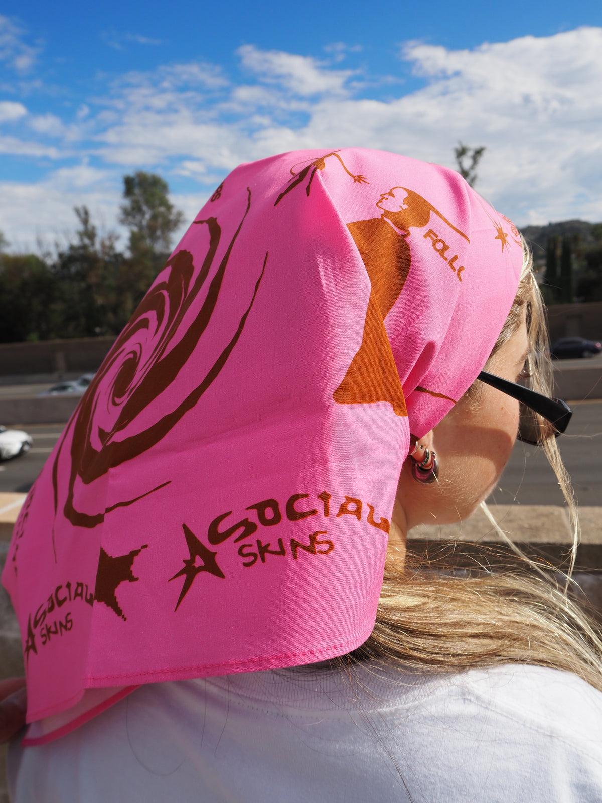 AS Pink Graphic Bandana