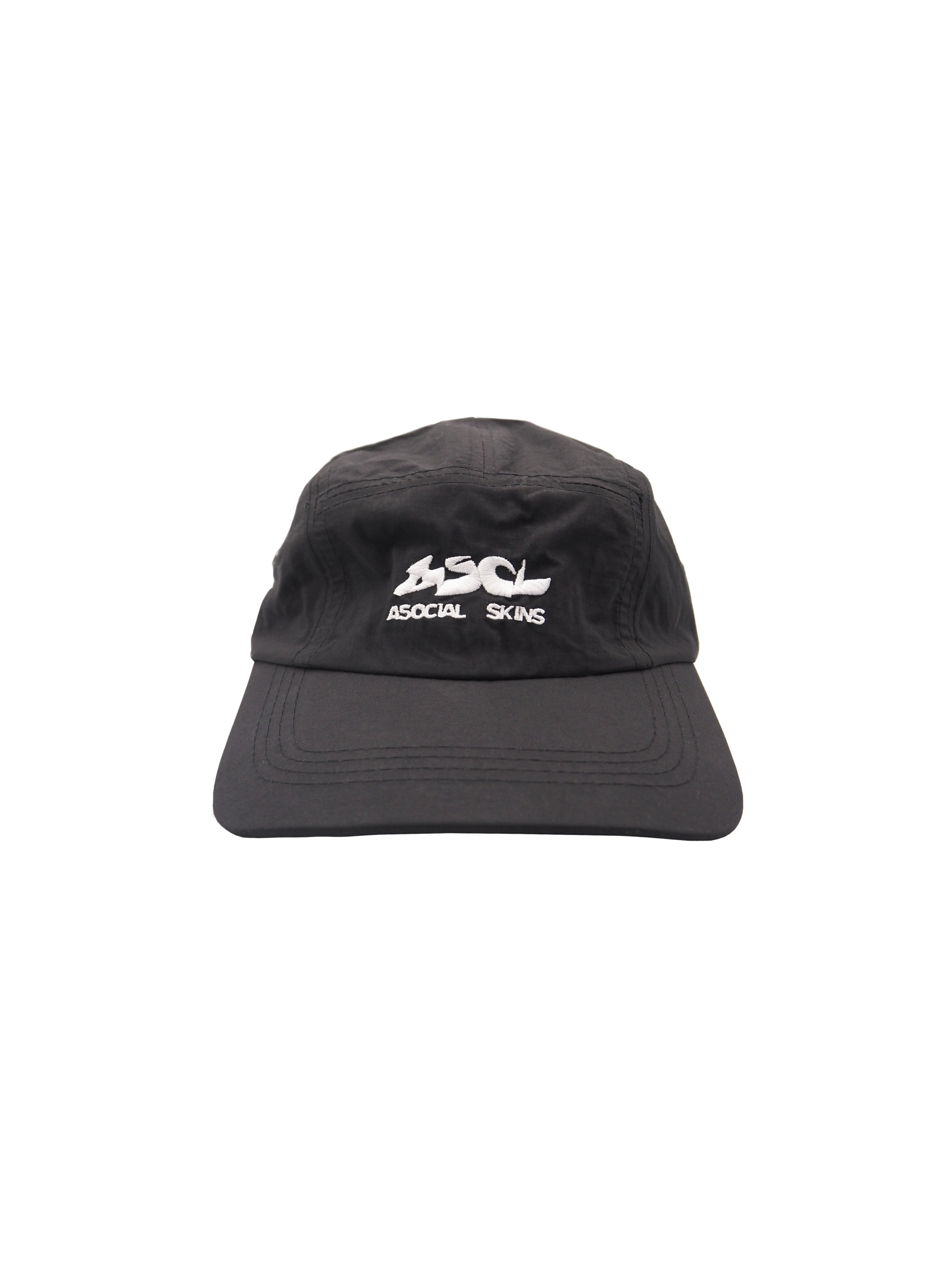 Black Nylon Logo - Hat