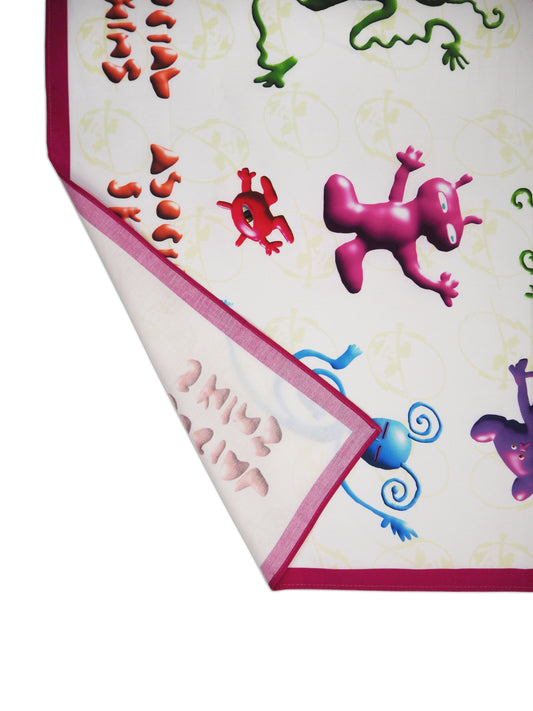 AS White Graphic Bandana