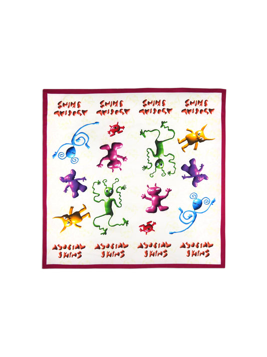 AS White Graphic Bandana